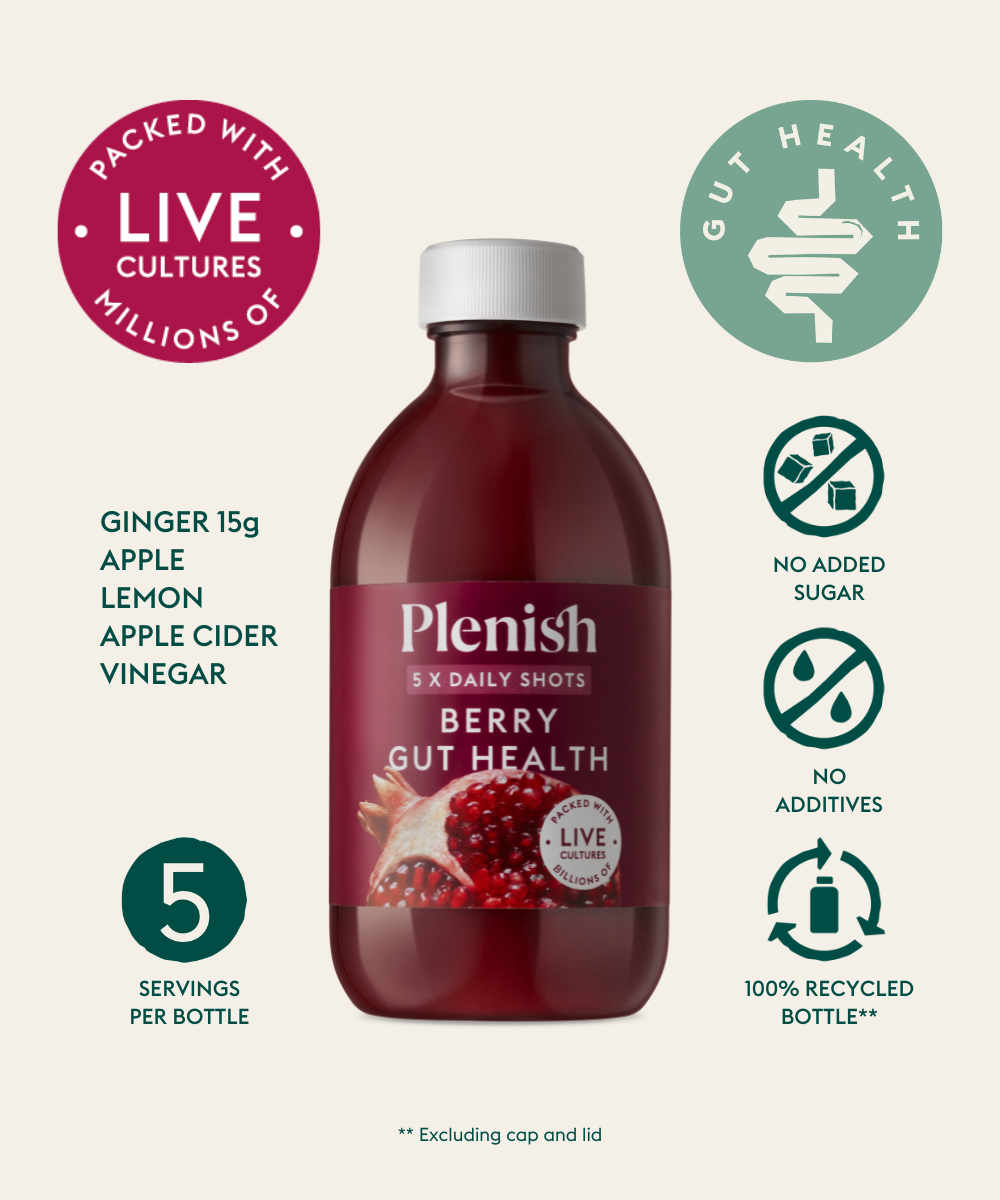 Berry Gut Health Shots Dosing Bottle Pack (6 x 300ml)